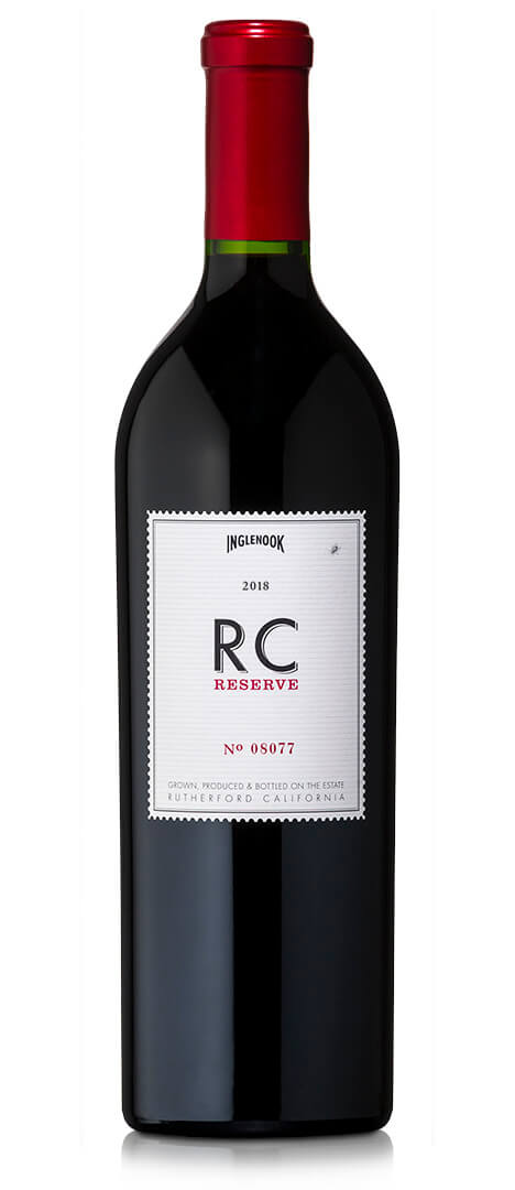 Bottle of 2018 RC Reserve red wine.